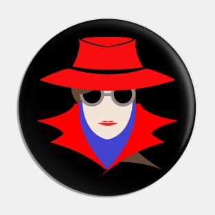 Lady Red (cauc): A Cybersecurity Design Pin