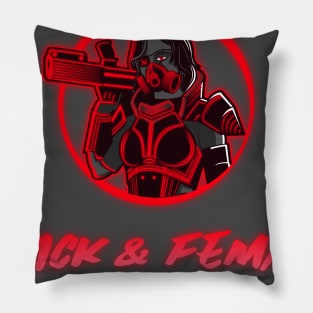 Black & Female And Educated Pillow