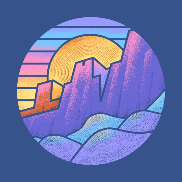 Blocky Mountains by artlahdesigns