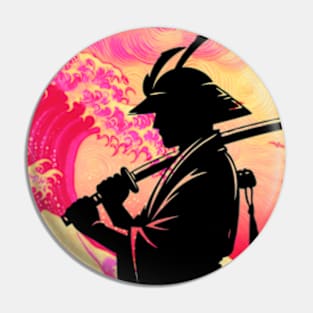 The Great Wave Of Samurai Pin