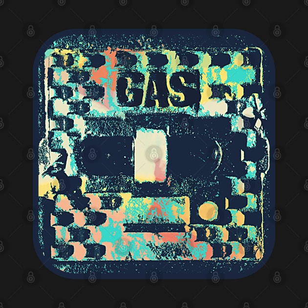 Gas surface box / access cover in colorful vintage look. by Bailamor