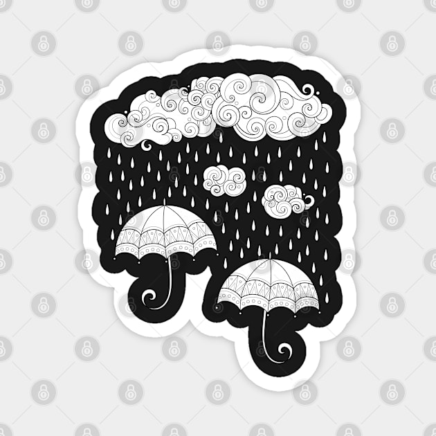 Noncolored Fairytale Weather Forecast Print Magnet by lissantee