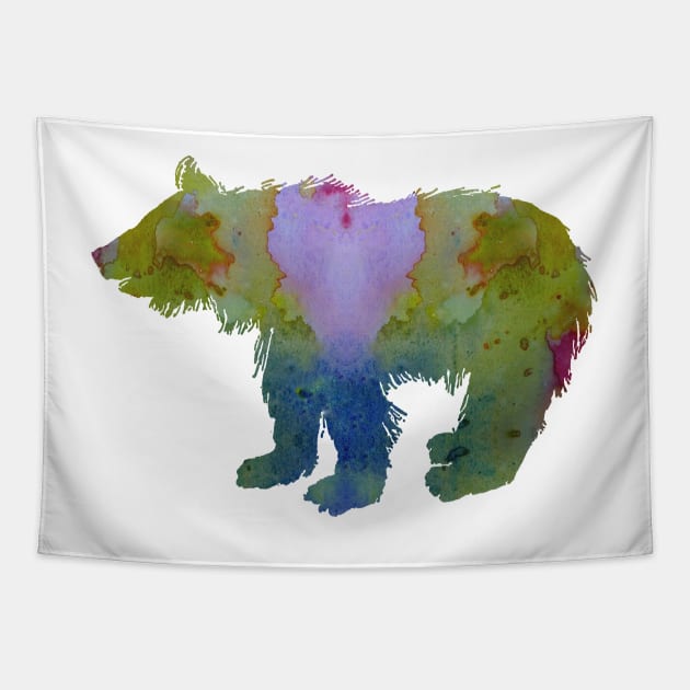 Bear cub Tapestry by BittenByErmines