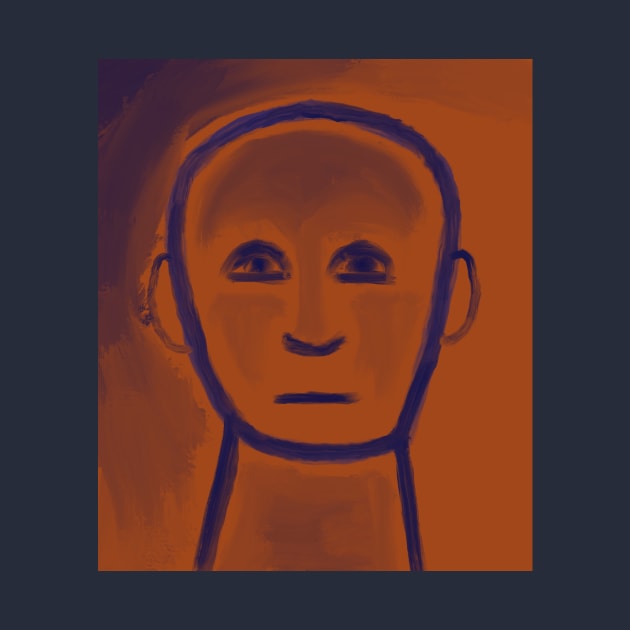 Expressionless Orange Man by thelittleforest