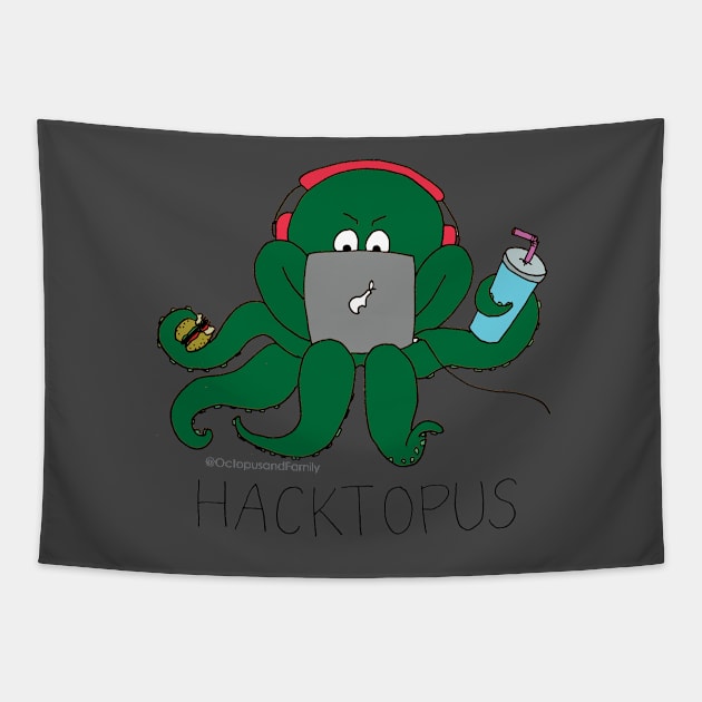 Hacktopus Tapestry by Annabelle Lee Designs