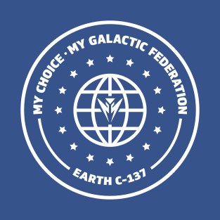Galactic Federation - Earth C-137 - White T-Shirt