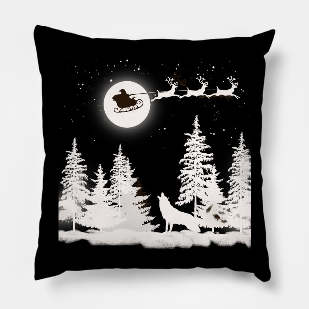 Christmas Santa Clause Pillow by AtkissonDesign