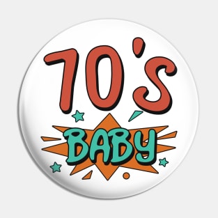 RETRO 70s Baby Pin