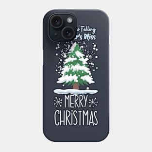 Winter's Bliss: Snowflakes & Merry Christmas Phone Case