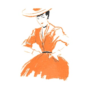 Lady in the orange dress T-Shirt