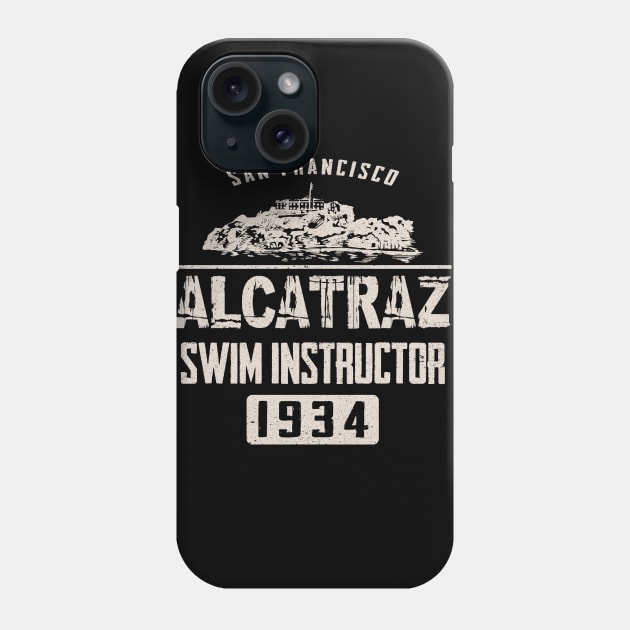 Alcatraz Swim Instructor 1934 Phone Case by Alema Art