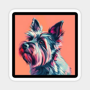 Skye Terrier in 70's Magnet