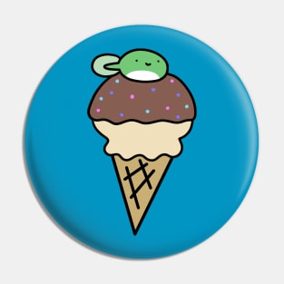 Tadpole Icecream Cone Pin