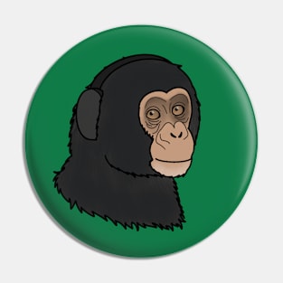 Cute Chimpanzee, Monkey Pin