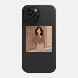 Flat portrait Phone Case