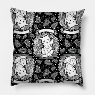 Kitty Final Boss Pattern Pillow