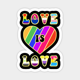 Love Is Love Pride LGBTQIA LGBT LGBTQ Human Magnet