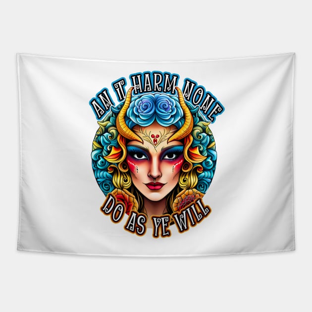 An It Harm None, Do As Ye Will - Daemon I Tapestry by riotgear