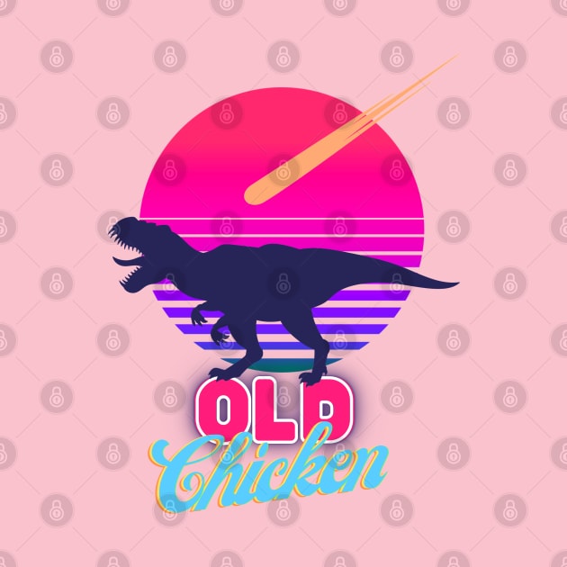 old chicken by sideway