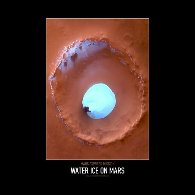 High Resolution Astronomy Water Ice on Mars by tiokvadrat