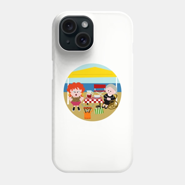 Spanish Family On The Beach Phone Case by soniapascual