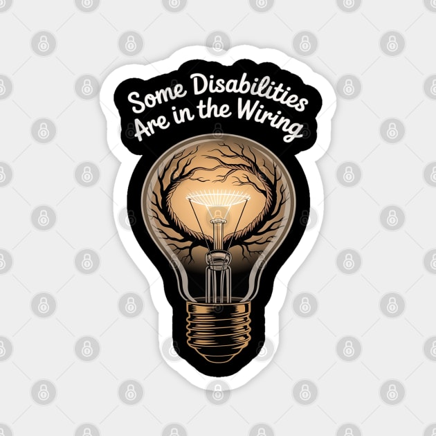 Invisible Disability Neurodiversity Disability Awareness Day Magnet by Ink Lines
