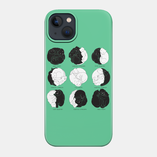 Feline Lunar Cycle - Kitty - Phone Case