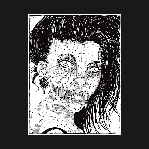 Zombie Girl 001 by MEWETT