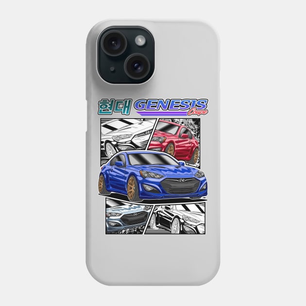 KDM Hyundai Genesis Coupe Phone Case by Guyvit