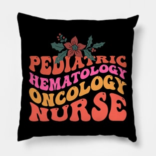 groovy style Pediatric Hematology Oncology Nurse Pillow