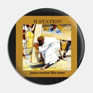 Stations of the Cross -  Via Crucis #2 of 15 Pin