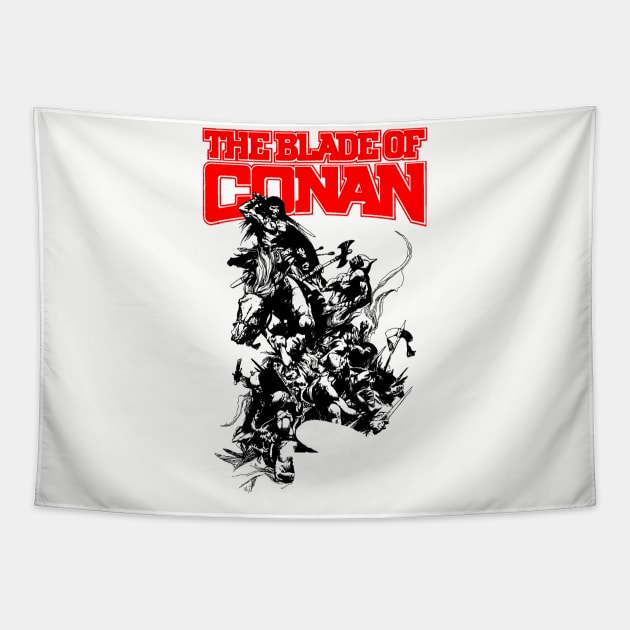 The Blade of Conan Tapestry by ebbdesign