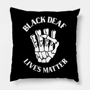 Black Deaf Lives Matter Pillow