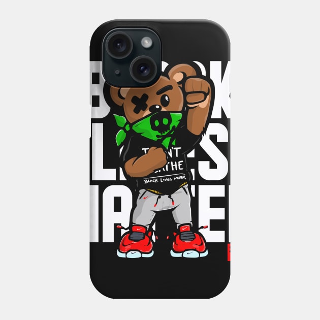 Black Lives Matter Bear Phone Case by Savvykid78