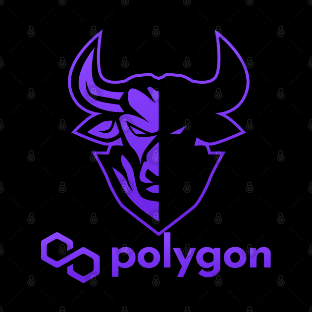 Polygon Matic coin Crypto coin Cryptocurrency by JayD World