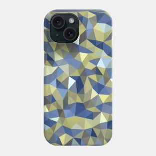 Gold Blue Crystal Phone Case