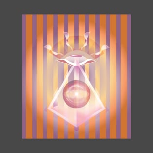 Cosmic Observer Striped T-Shirt