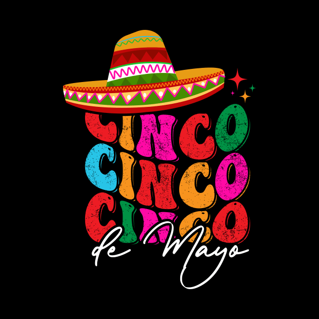 Retro Groovy Cinco de Mayo Fiesta Squad Family Matching by Flow-designs