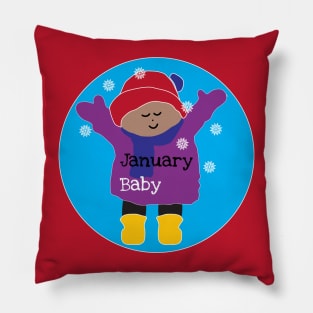 January Baby Pillow