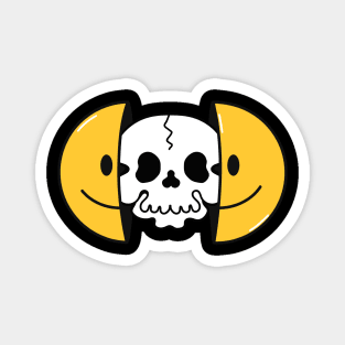 Smile it won't kill you Skull Magnet