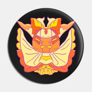 Pumpkn spook orange ghost shirt Pin