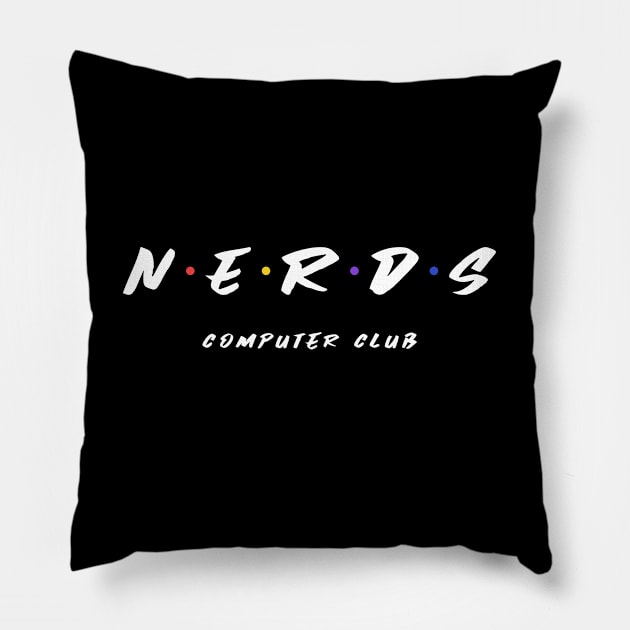 Computer Nerds Friends Parody Pillow by superdupertees