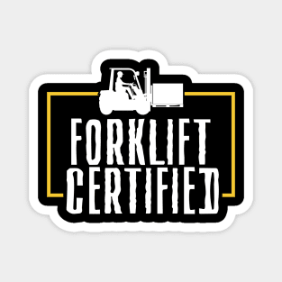 Forklift Certified Magnet