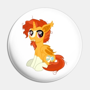 Sunburst bat pony Pin