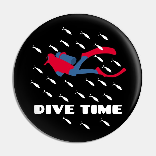 Dive Time Scuba Diver in a School of fish underwater Pin by YourGoods