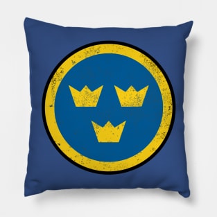 Swedish Air Force (distressed) Pillow