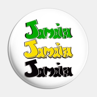 Jamaica Flag colors colours National Pride Reggae Jamaican Pin