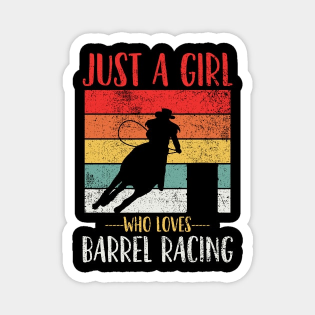 Barrel Racing Cowgirl Vintage Magnet by CreativeGiftShop