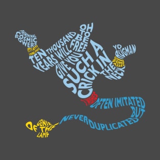 3 Wishes - Genie Inspired Quote Design T-Shirt