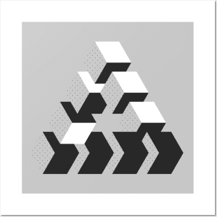 Penrose Triangle -Space Art Print by SeijiArt